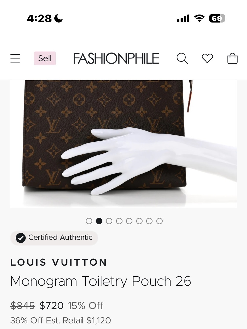 Louis Vuitton Monogram Poche Toliette Canvas!  Excellent condition! - Picture 10 of 11